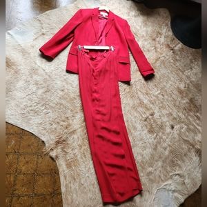 Vintage Silk Pant Suit size 14 (more like 12)